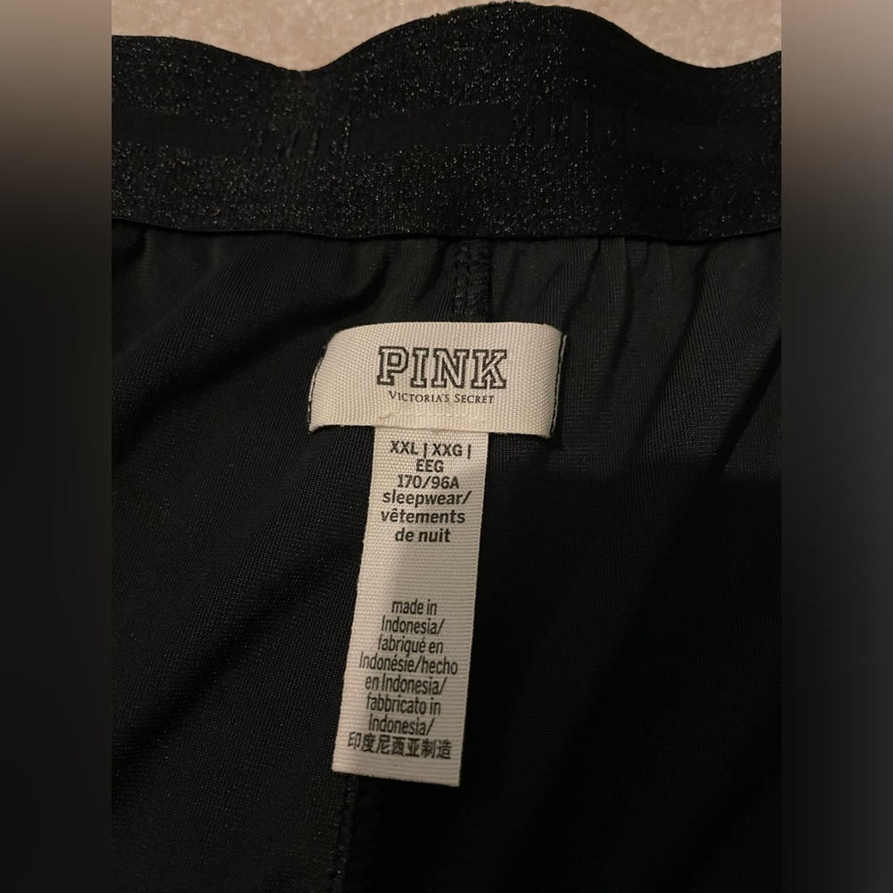 VS. PINK bling dark green velvet sleep shorts XXL like new - Picture 5 of 5